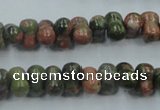 CUG65 16 inches 8*12mm bone natural unakite gemstone beads wholesale