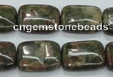 CUJ05 15.5 inches 15*20mm rectangle autumn jasper gemstone beads