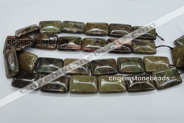 CUJ07 15.5 inches 22*30mm rectangle autumn jasper gemstone beads