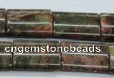 CUJ09 15.5 inches 18*25mm flat tube autumn jasper gemstone beads