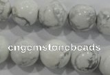 CWB206 15.5 inches 16mm round natural white howlite beads wholesale