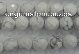 CWB213 15.5 inches 10mm faceted round natural white howlite beads