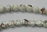 CWB310 15.5 inches 4mm round howlite turquoise beads wholesale