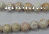 CWB314 15.5 inches 12mm round natural howlite turquoise beads