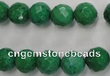 CWB403 15.5 inches 10mm faceted round howlite turquoise beads