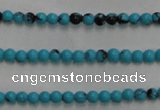 CWB550 15.5 inches 2mm round howlite turquoise beads wholesale