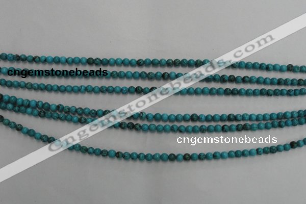 CWB551 15.5 inches 3mm round howlite turquoise beads wholesale