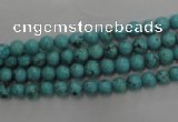 CWB554 15.5 inches 5mm round howlite turquoise beads wholesale