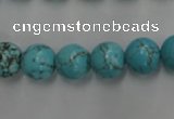 CWB557 15.5 inches 10mm round howlite turquoise beads wholesale