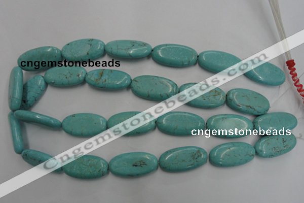 CWB737 15.5 inches 15*30mm oval howlite turquoise beads wholesale