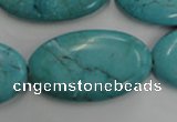 CWB738 15.5 inches 20*36mm oval howlite turquoise beads wholesale