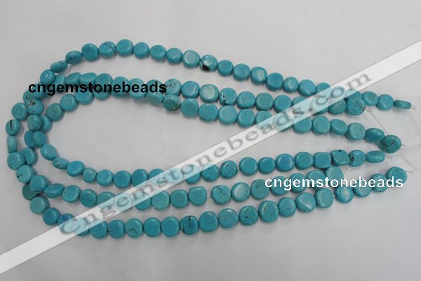 CWB750 15.5 inches 9mm freeform howlite turquoise beads wholesale