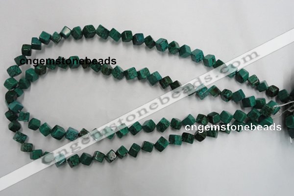 CWB760 15.5 inches 6*6mm cube howlite turquoise beads wholesale