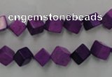 CWB762 15.5 inches 6*6mm cube howlite turquoise beads wholesale