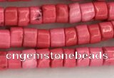 CWB823 15.5 inches 2*4mm tyre howlite turquoise beads wholesale