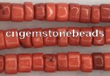 CWB824 15.5 inches 2*4mm tyre howlite turquoise beads wholesale