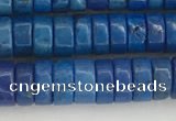 CWB841 15.5 inches 3*6mm tyre howlite turquoise beads wholesale