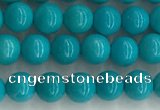 CWB850 15.5 inches 4mm round howlite turquoise beads wholesale