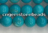 CWB851 15.5 inches 6mm round howlite turquoise beads wholesale