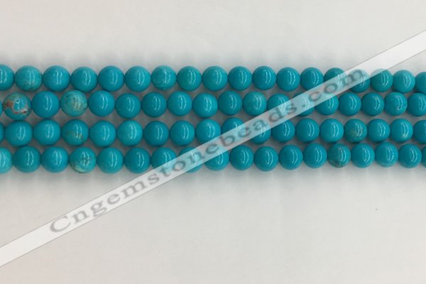 CWB851 15.5 inches 6mm round howlite turquoise beads wholesale