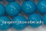 CWB859 15.5 inches 8mm round howlite turquoise beads wholesale