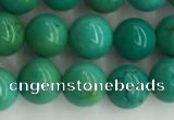 CWB870 15.5 inches 6mm round howlite turquoise beads wholesale