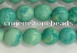 CWB875 15.5 inches 4mm round howlite turquoise beads wholesale