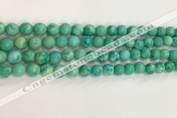 CWB876 15.5 inches 6mm round howlite turquoise beads wholesale