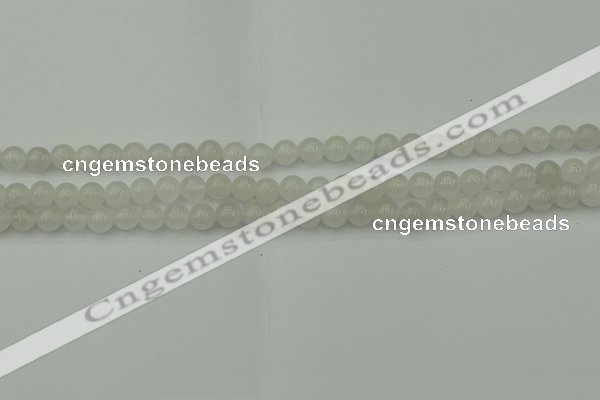 CWH50 15.5 inches 4mm round white jade beads wholesale