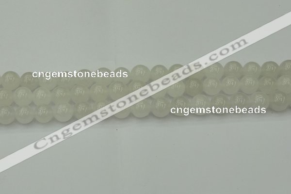 CWH53 15.5 inches 10mm round white jade beads wholesale