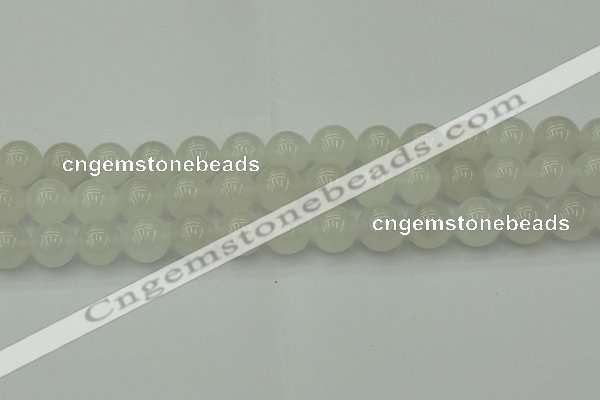 CWH55 15.5 inches 14mm round white jade beads wholesale