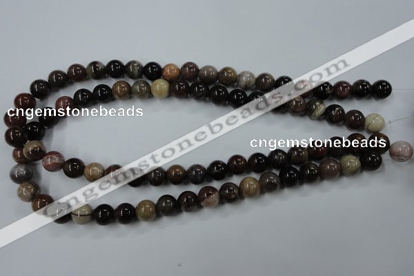 CWJ203 15.5 inches 10mm round wood jasper gemstone beads wholesale