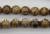 CWJ253 15.5 inches 10mm round wood jasper gemstone beads wholesale