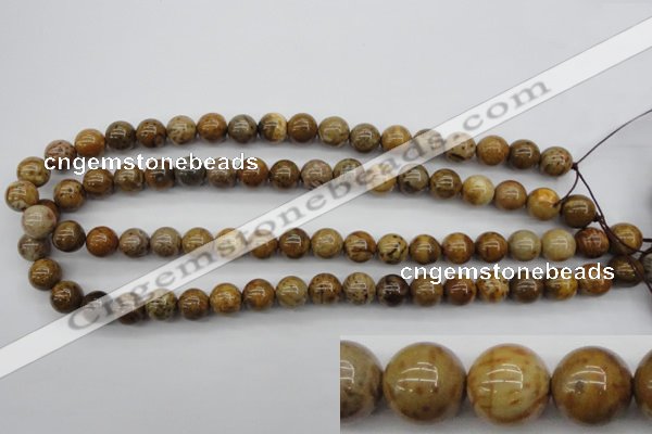 CWJ253 15.5 inches 10mm round wood jasper gemstone beads wholesale