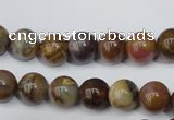 CWJ272 15.5 inches 8mm round wood jasper gemstone beads wholesale
