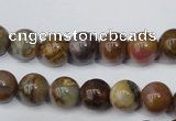 CWJ272 15.5 inches 8mm round wood jasper gemstone beads wholesale