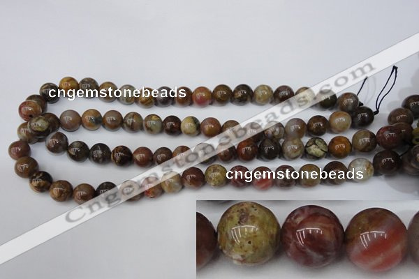 CWJ274 15.5 inches 12mm round wood jasper gemstone beads wholesale