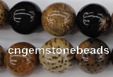 CWJ285 15.5 inches 17mm round wood jasper gemstone beads wholesale