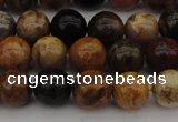 CWJ288 15.5 inches 8mm round wood jasper gemstone beads wholesale