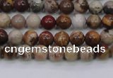CWJ400 15.5 inches 4mm round wood jasper gemstone beads wholesale