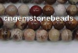 CWJ401 15.5 inches 6mm round wood jasper gemstone beads wholesale