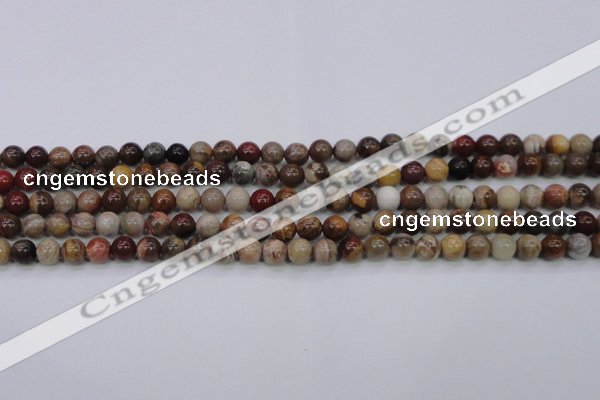 CWJ401 15.5 inches 6mm round wood jasper gemstone beads wholesale