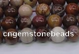 CWJ402 15.5 inches 8mm round wood jasper gemstone beads wholesale