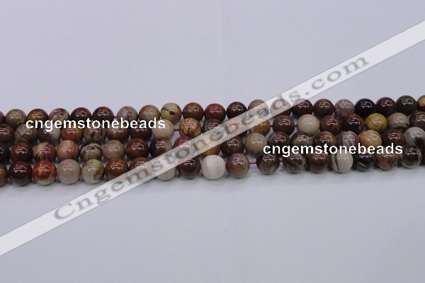 CWJ403 15.5 inches 10mm round wood jasper gemstone beads wholesale