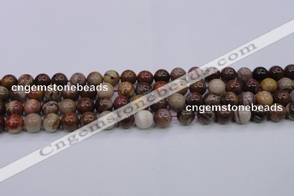 CWJ404 15.5 inches 12mm round wood jasper gemstone beads wholesale