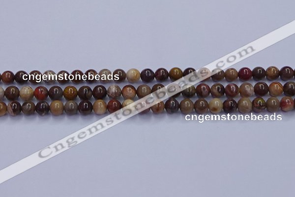 CWJ430 15.5 inches 4mm round wood jasper beads wholesale