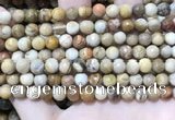 CWJ451 15.5 inches 6mm faceted round wood jasper beads wholesale