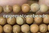 CWJ510 15.5 inches 4mm round wooden jasper beads wholesale