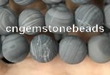 CWJ557 15.5 inches 6mm round matte coffee wood jasper beads wholesale