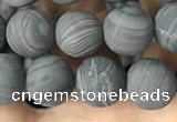 CWJ558 15.5 inches 8mm round matte coffee wood jasper beads wholesale